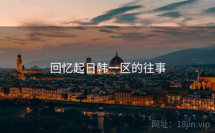 回忆起日韩一区的往事