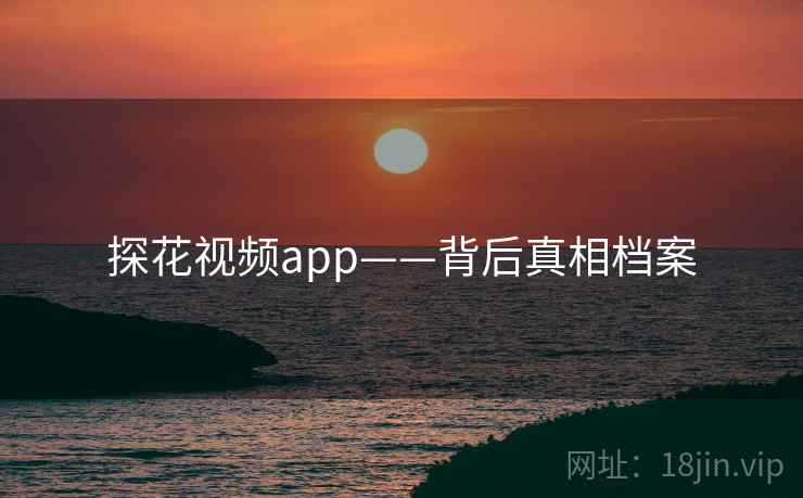 探花视频app——背后真相档案